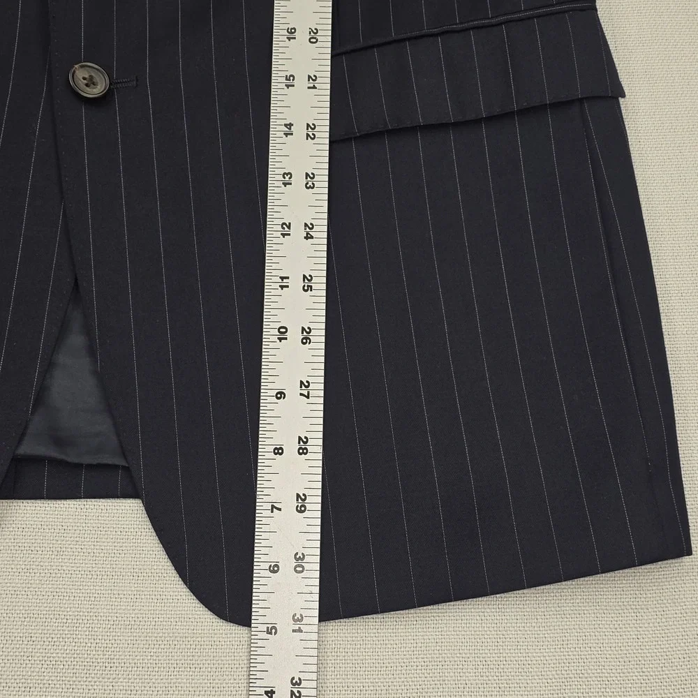 Lauren Ralph Lauren Slim Fit Blazer Mens 42R Wool Pinstripe Suit‎ Jacket Coat